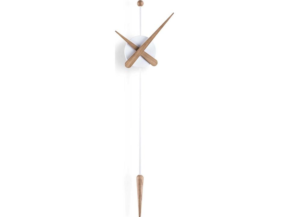 Punta White Oak Wall Clock with Silent German Mechanism