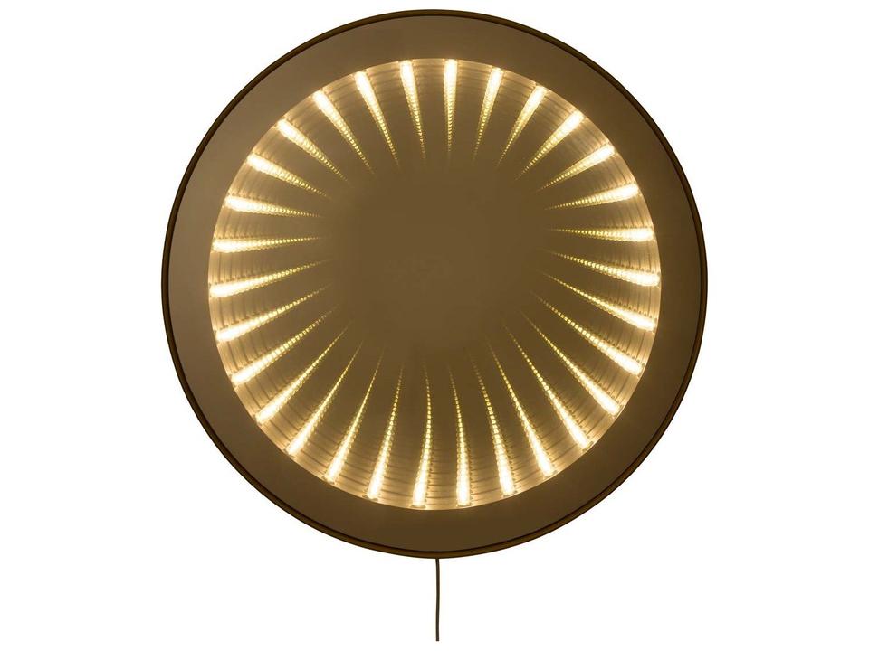 Carnival LED Infinity Mirror 36-Inch Round Brushed Brass