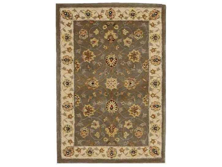 2000 Collection 2003 Olive Traditional Persian Rectangle Area Rug