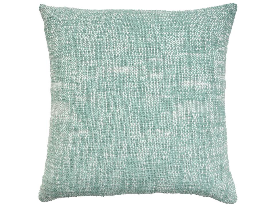 Mina Victory Outdoor Basketweave Accent Pillow in Turquoise