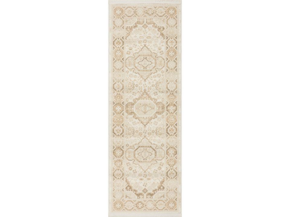 Pardis Bordered Vintage Style Runner Area Rug 2x6 Feet