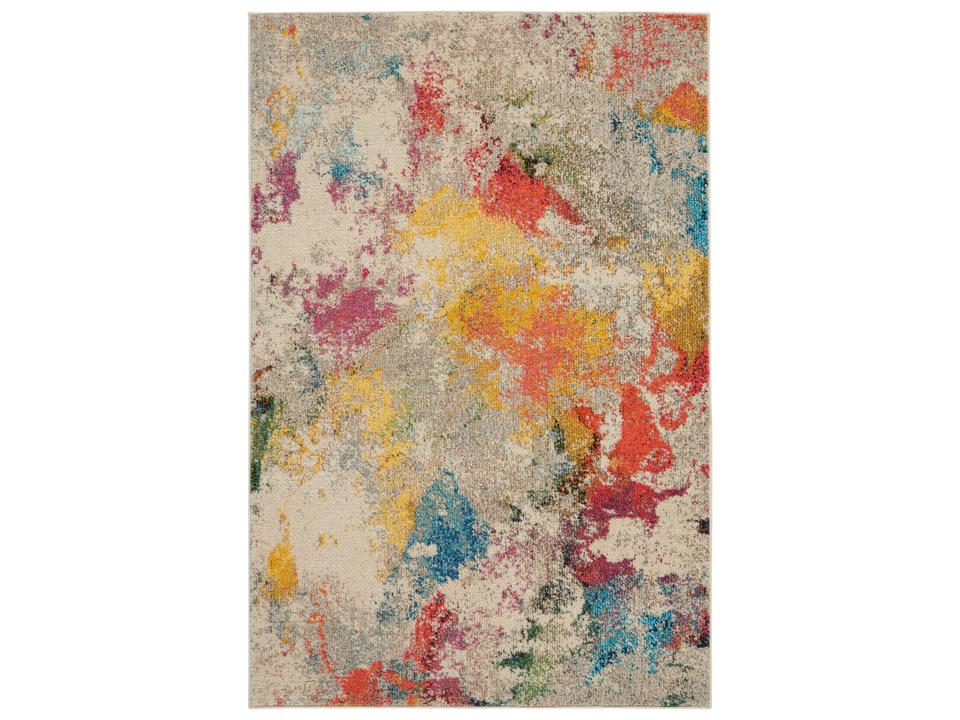 Celestial CES12 Ivory Multicolor Area Rug Abstract Modern Design