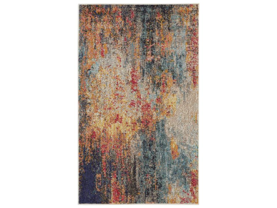 Celestial CES15 Multicolor Abstract Power-Loomed Area Rug