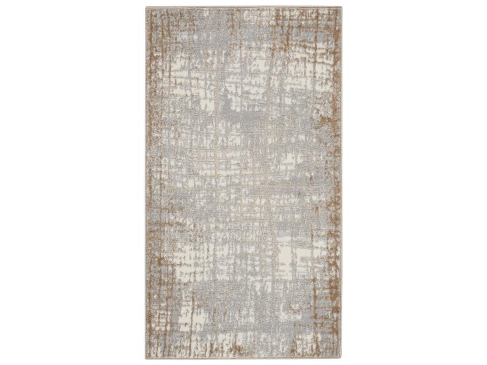 Calvin Klein Rush Abstract Area Rug in Ivory Taupe