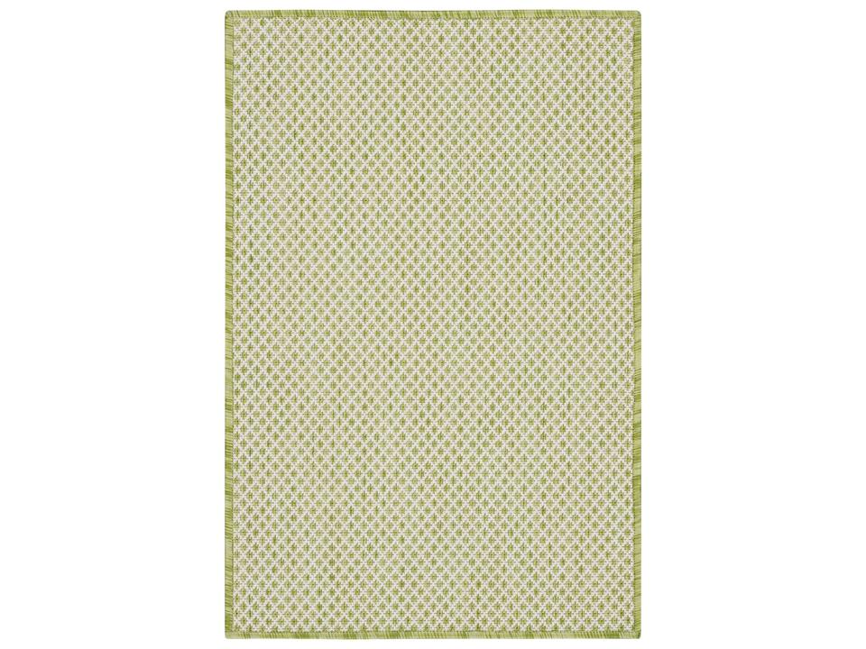 Courtyard COU01 Indoor Outdoor Area Rug in Ivory Green
