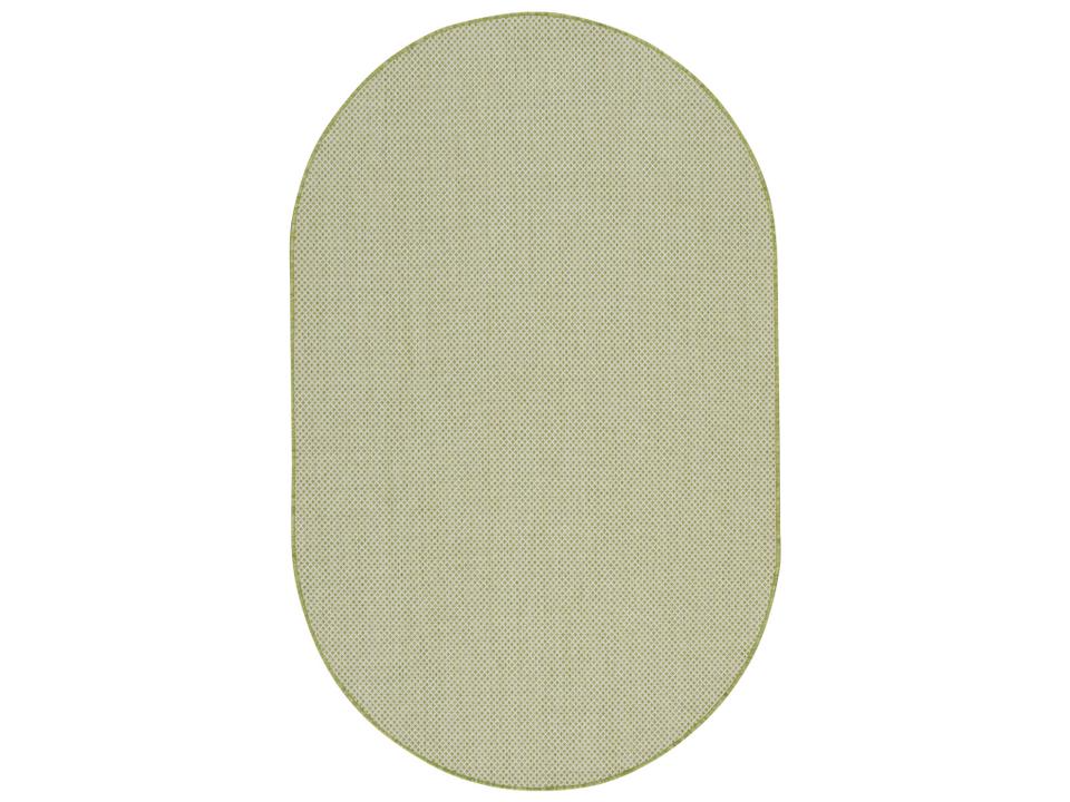 Courtyard Oval Area Rug Ivory Green Modern Indoor Outdoor