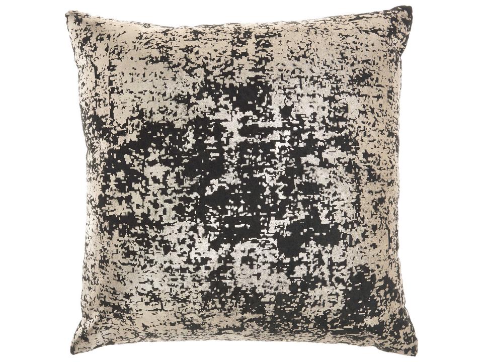 Luminescence Black Rose Gold 20x20 Square Throw Pillow
