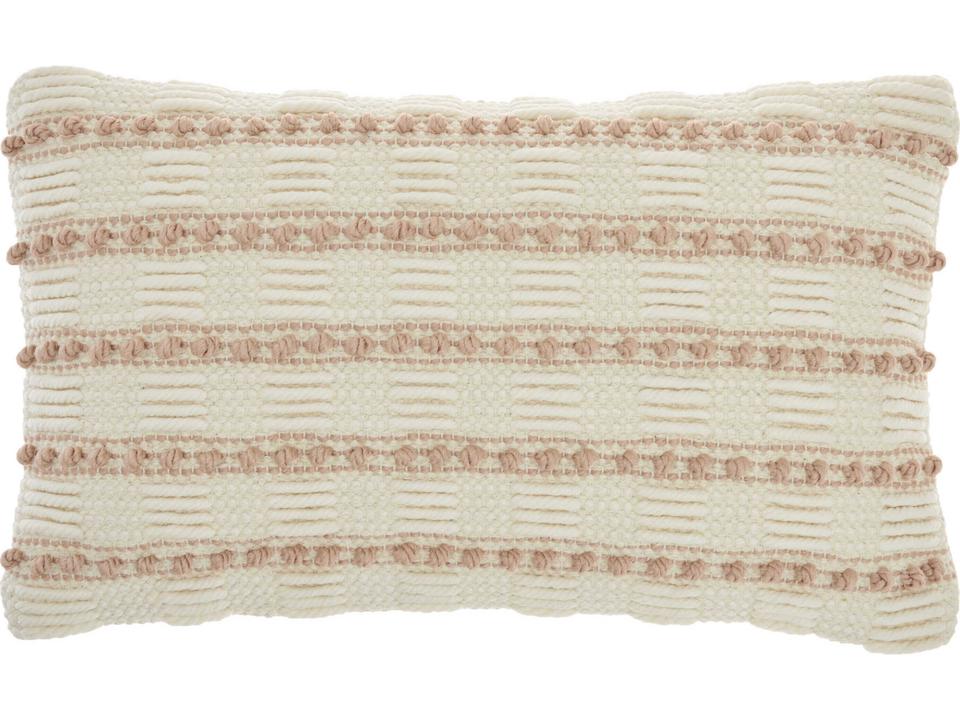 Lifestyle Blush Cotton Polyester Accent Pillow