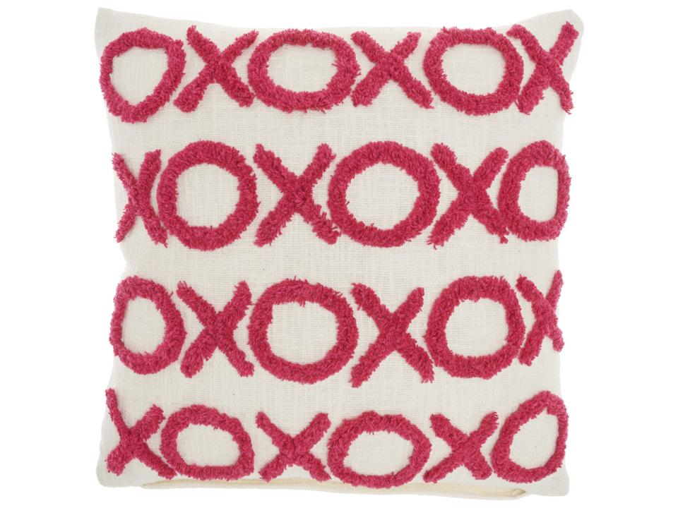 Lifestyle GC577 Hot Pink 18-Inch Square Tufted Throw Pillow