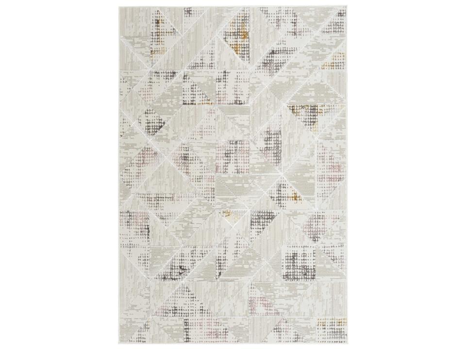 Glitz Ivory Multi Abstract Geometric Area Rug