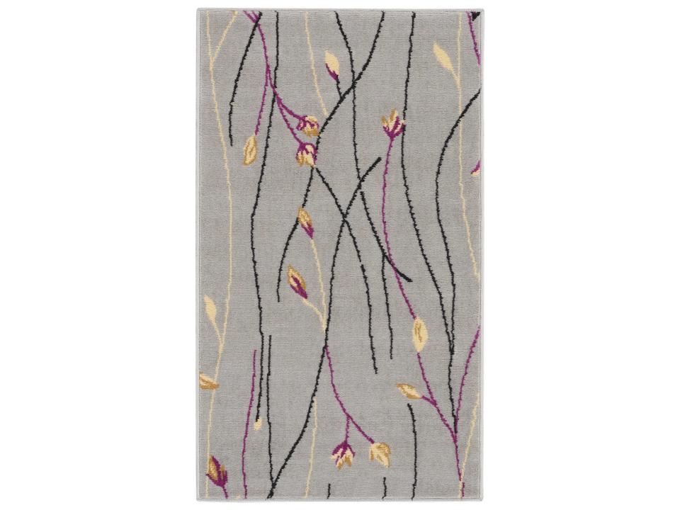 Grafix GRF15 Grey Area Rug with Floral Design