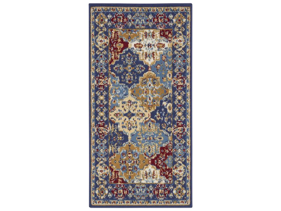 Grafix Rectangular Area Rug Multicolor Persian Ogee Pattern