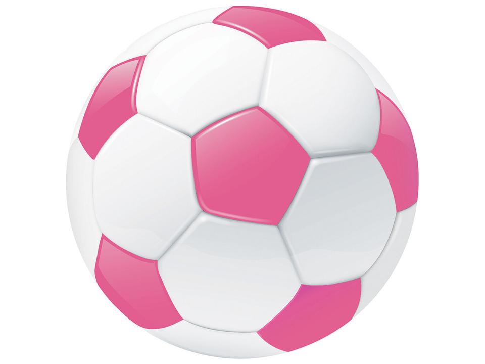Imagination Kids Graphic Round Area Rug in Pink and White