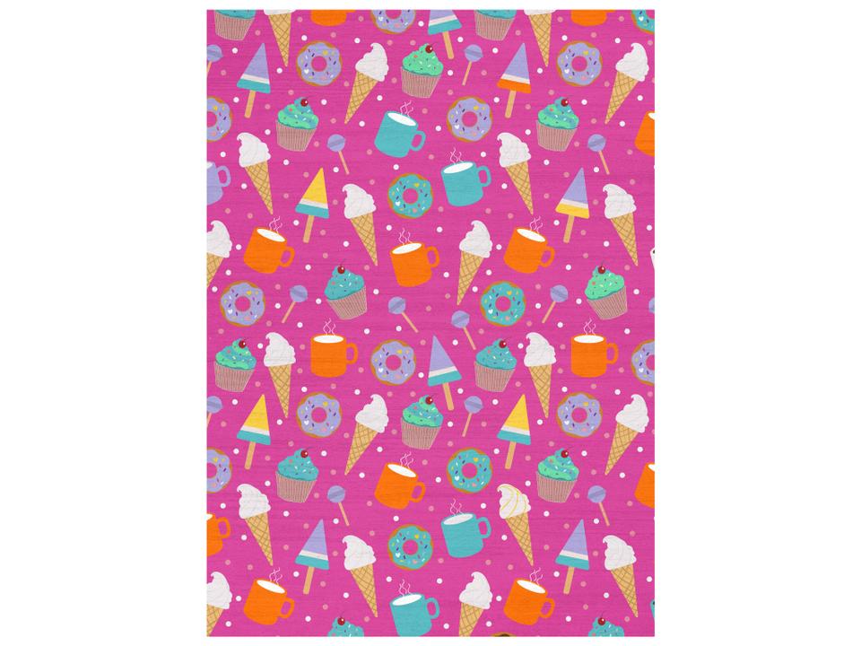 Imagination Graphic Kids Area Rug Pink Multicolor