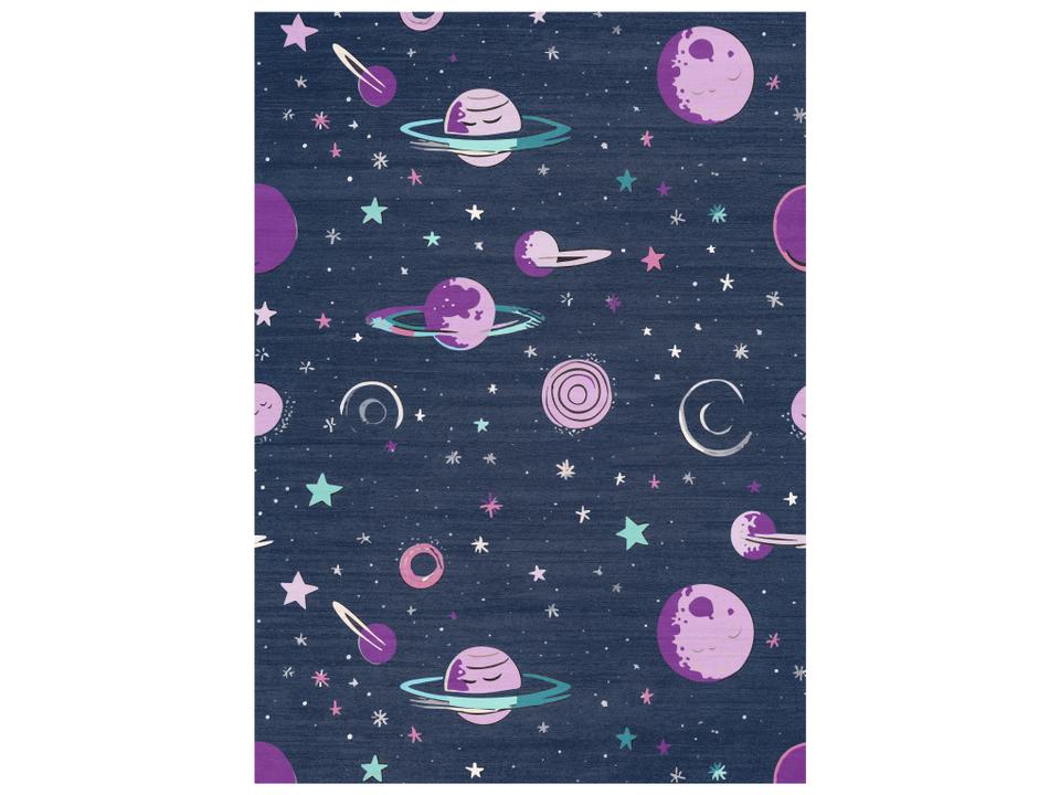 Imagination Graphic Kids Area Rug Black