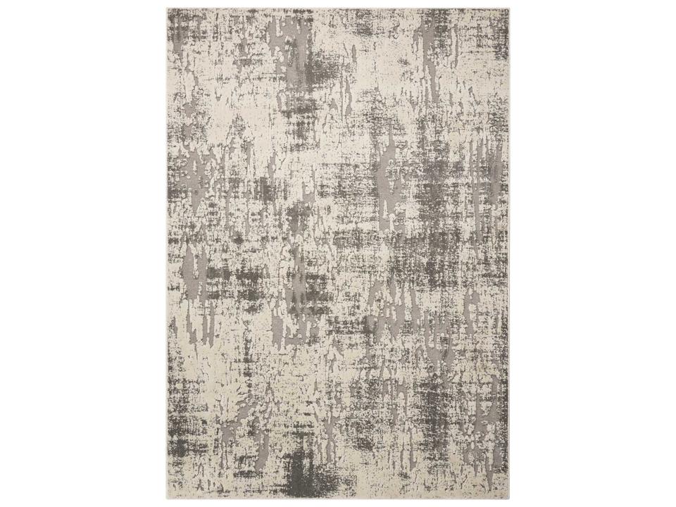 Gleam Abstract Area Rug in Ivory Grey