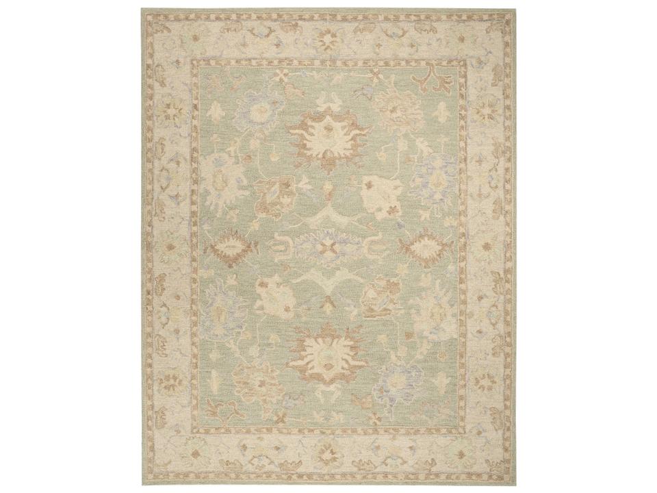 Maison Bordered Area Rug with High-Low Pile