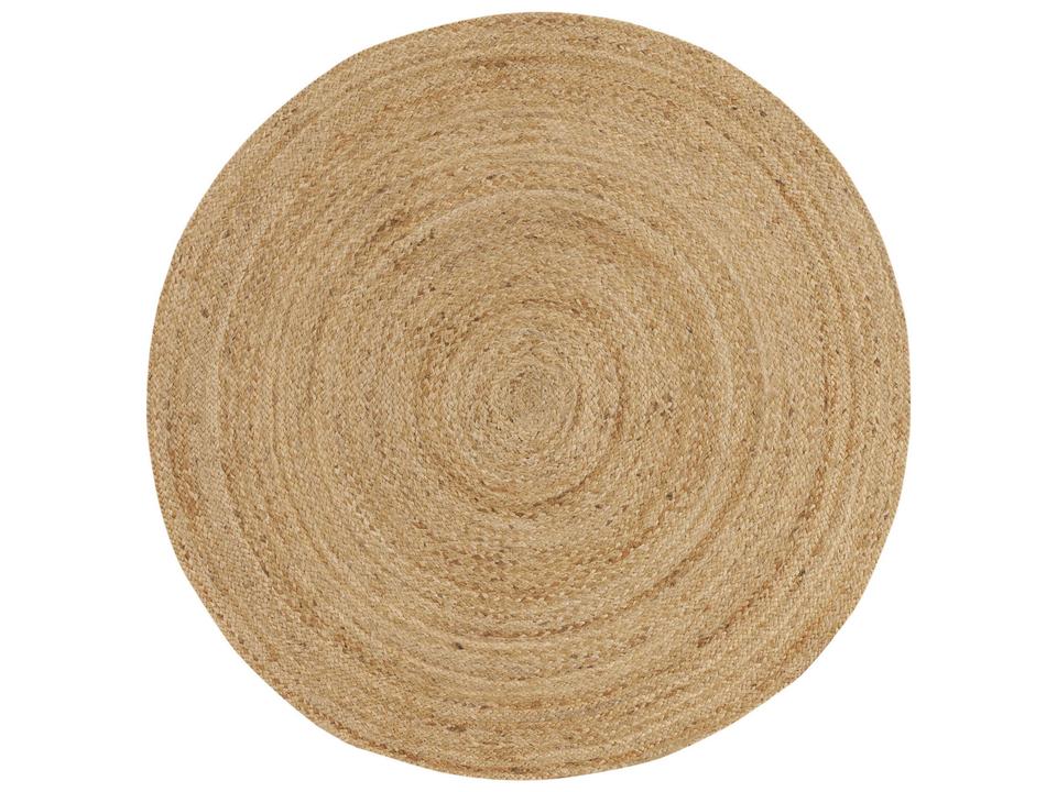 Natural Jute Round Area Rug Handmade Natural Fiber