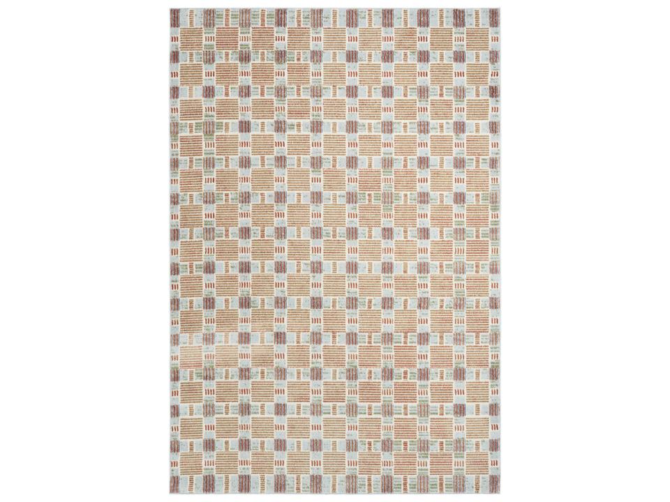 Nordic Geometric Indoor Area Rug with High-Low Pile