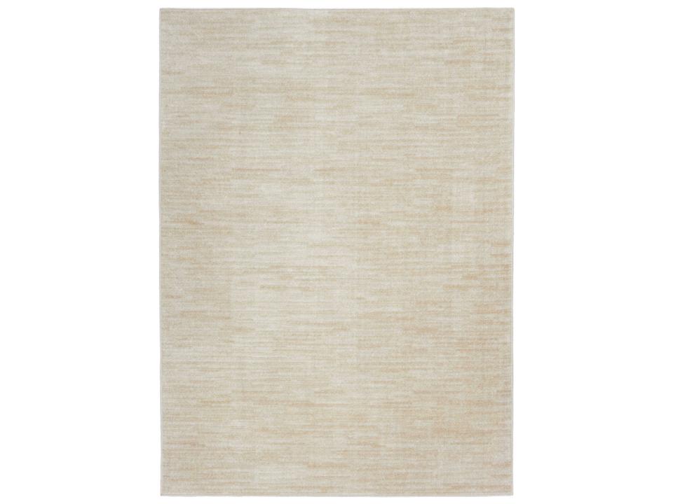 Essentials Abstract Indoor Outdoor Area Rug Ivory Beige