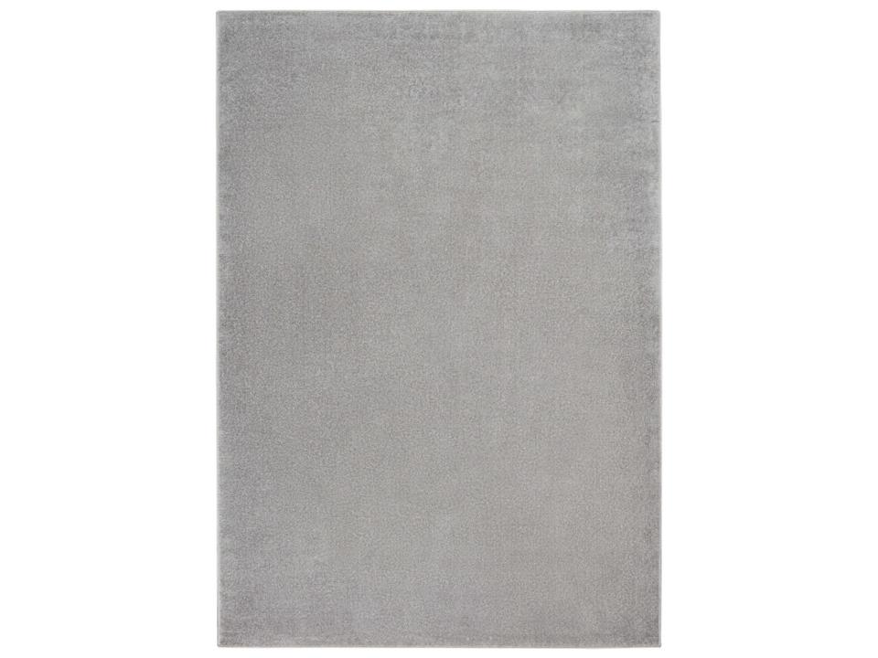 Essentials Contemporary Indoor Outdoor Area Rug in Silver Grey Polypropylene