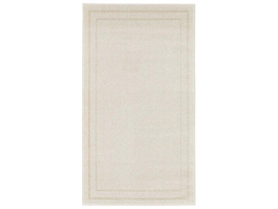 Essentials Bordered Indoor Outdoor Area Rug with Low Pile