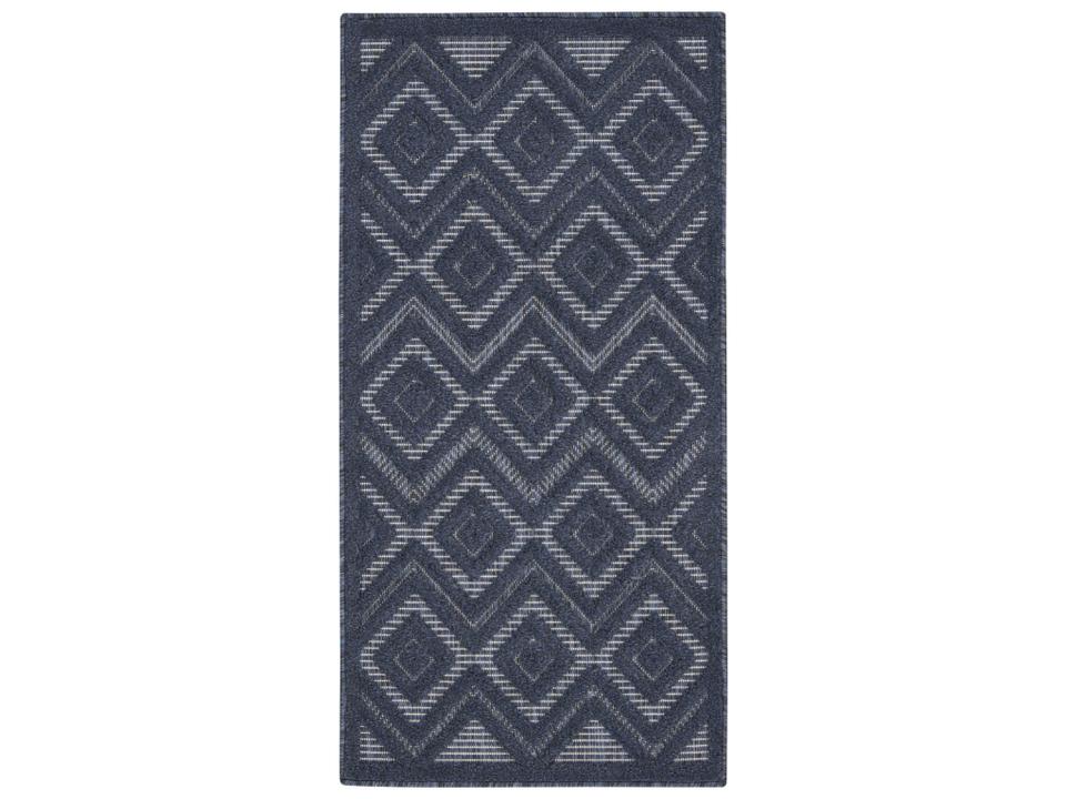 Versatile Indoor Outdoor Area Rug in Navy Blue