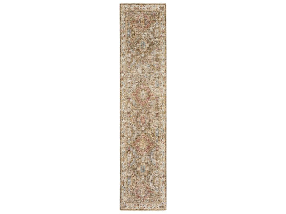 Sahar Bordered Runner Area Rug SHR01 Green Traditional Persian Design