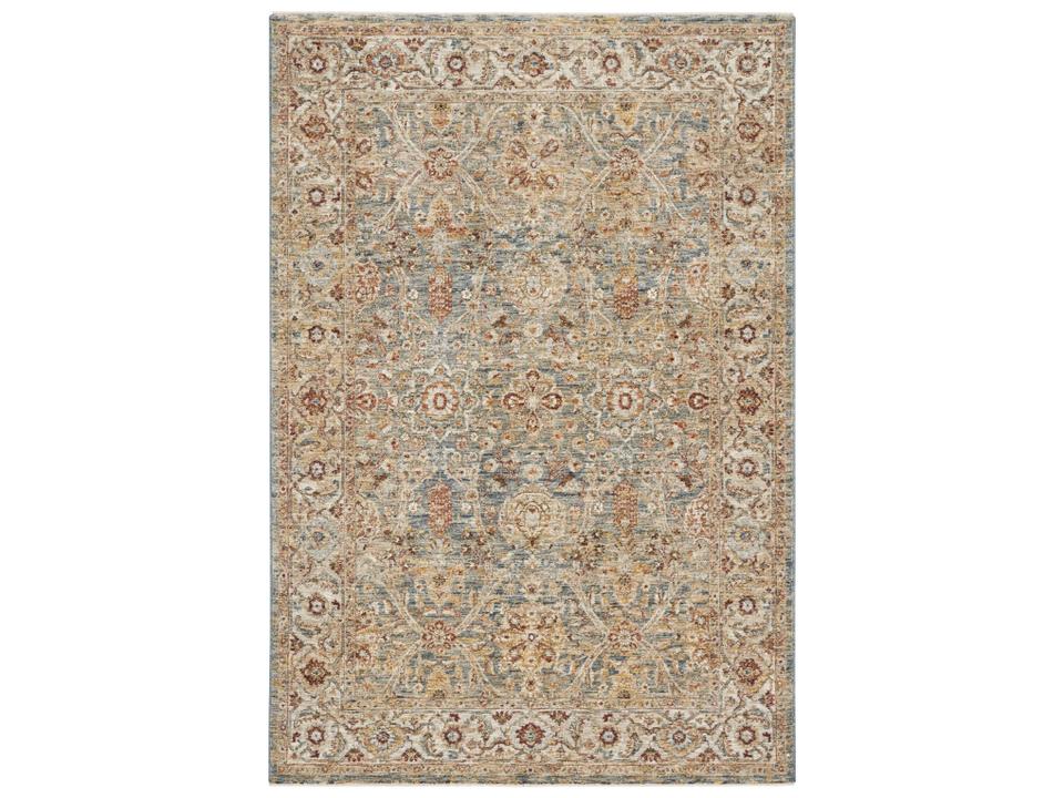 Sahar Collection Machine-Made Traditional Blue Area Rug