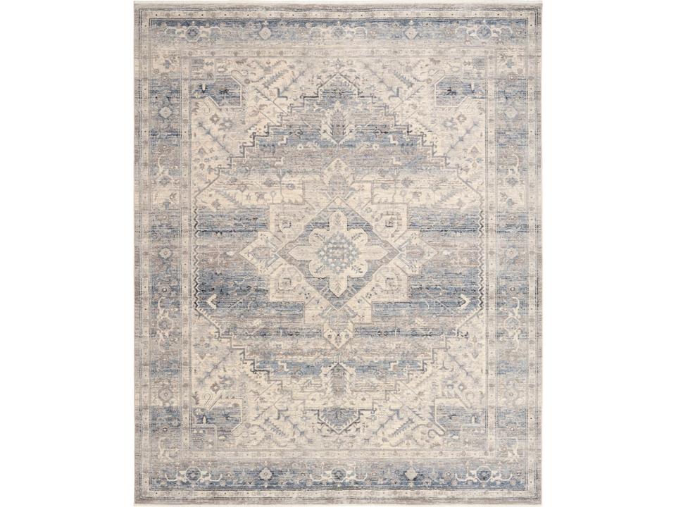 Sultana Bordered Area Rug Vintage Medallion Design