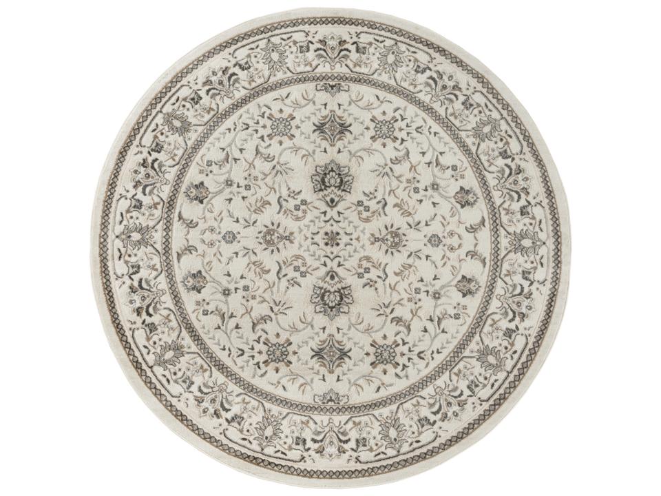 Serenity Home Bordered Area Rug in Ivory Mocha