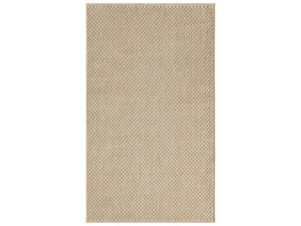 Tulum Striped Indoor Outdoor Area Rug in Taupe