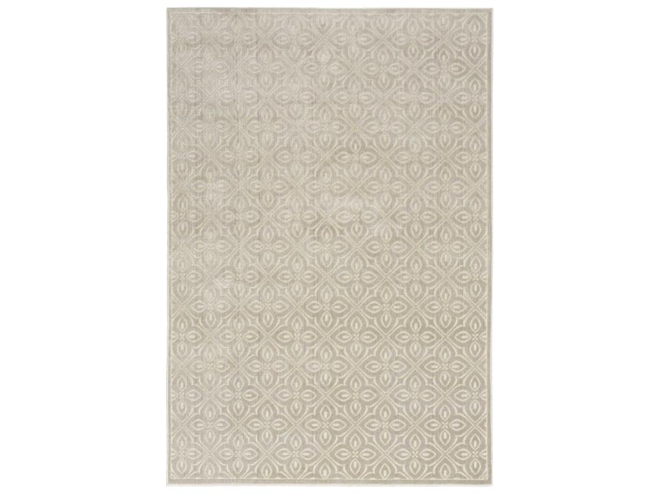 Washable Charm Floral Area Rug with Low Pile
