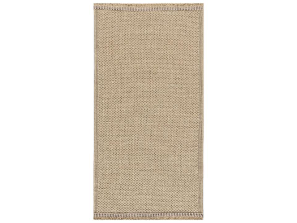 Washable Jute Natural Loom-Woven Area Rug with Non-Slip Back
