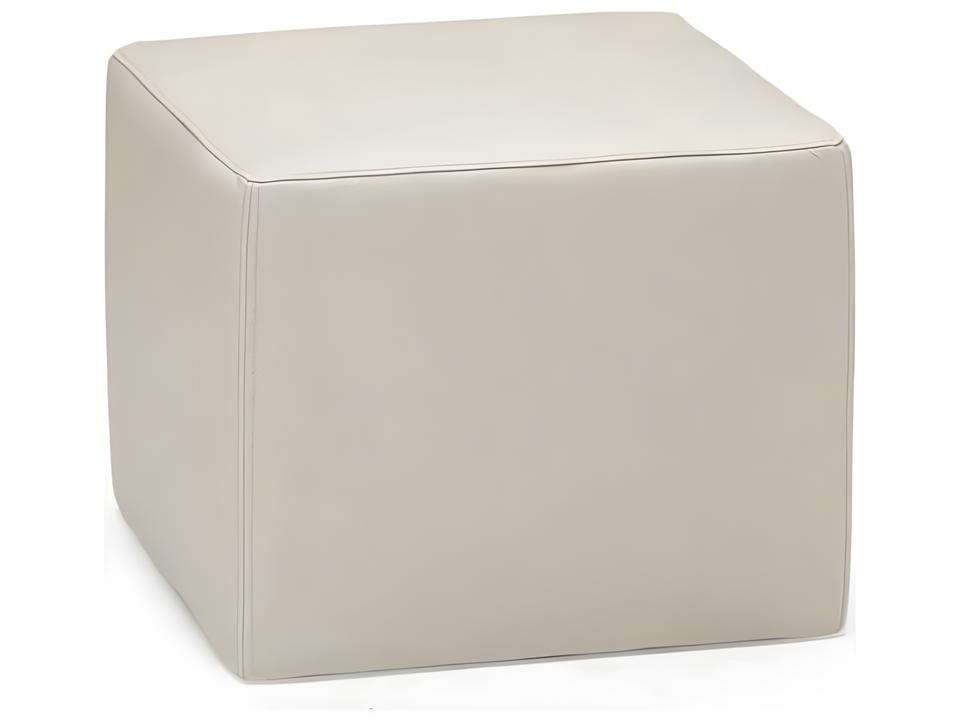 Gaia Upholstered Ottoman in Leather or Fabric