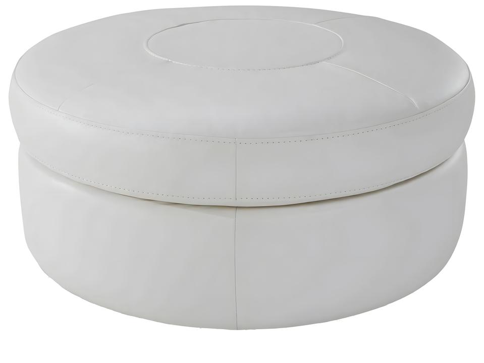 Gaia Square Leather Ottoman
