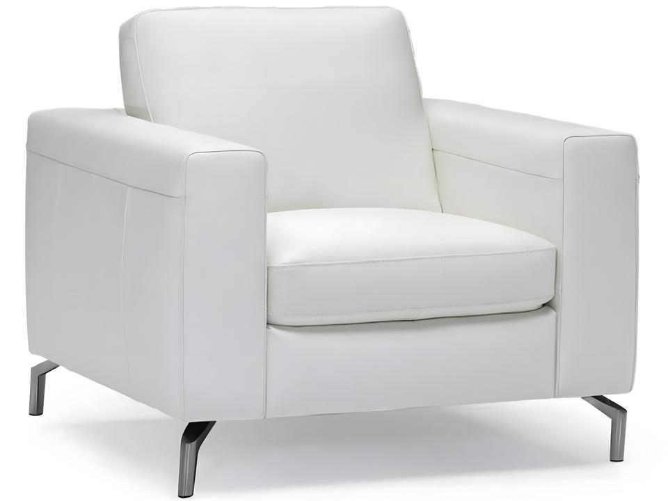 Sollievo Leather Accent Chair in Top-Grain Leather