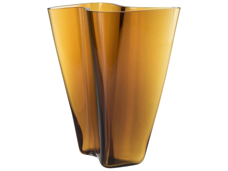 Omnia Caramel N Letter Vase in Lead-Free Crystal