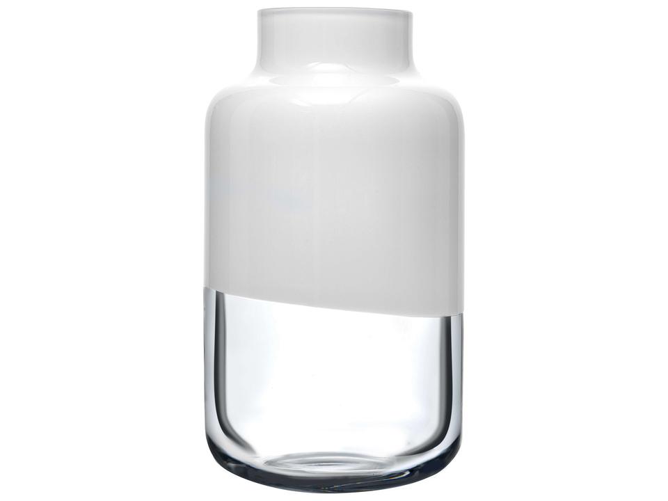 Magnolia Medium Opal White Crystal Vase