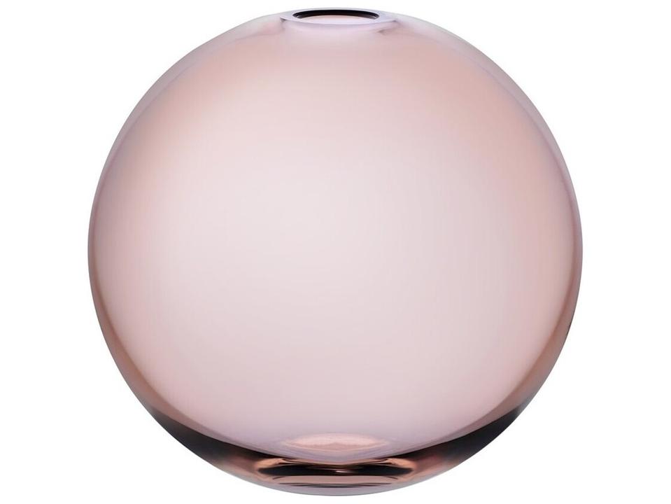 Mars Medium Vase in Apricot Lead-Free Crystal