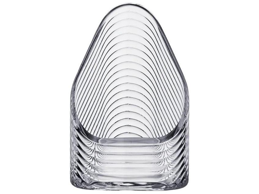 Glass Mist Tealight Holder Small Clear