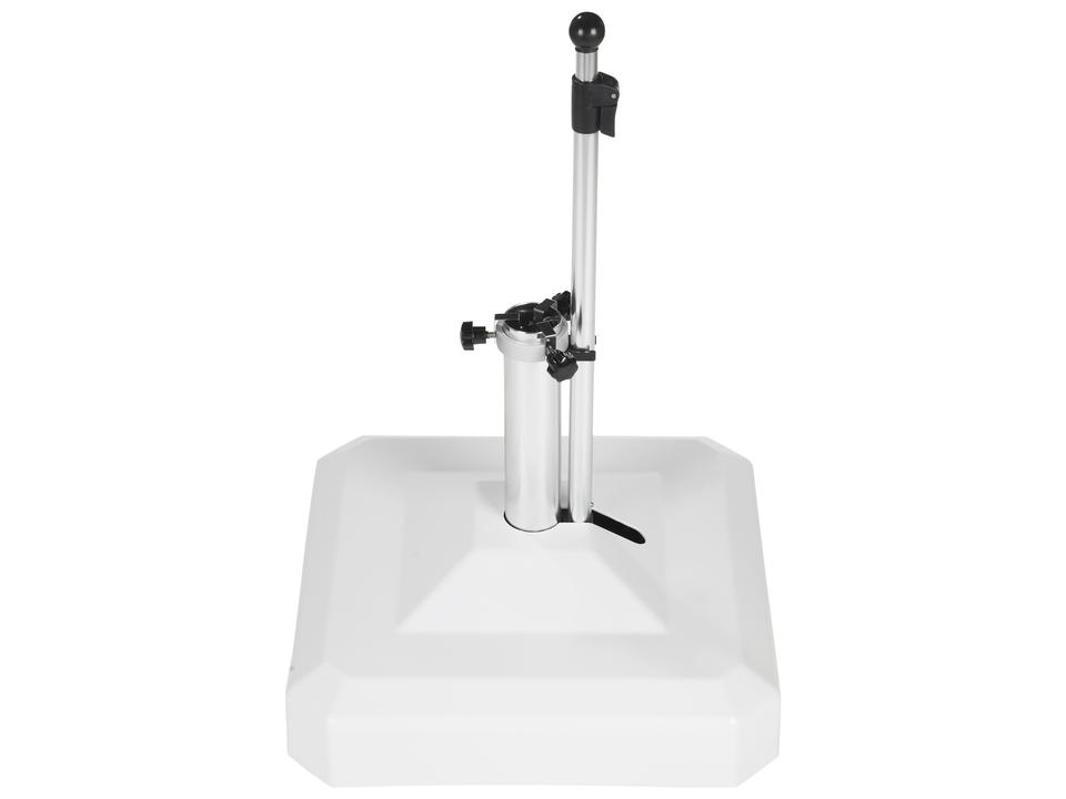 100lb White Zinc Plated Square Umbrella Base