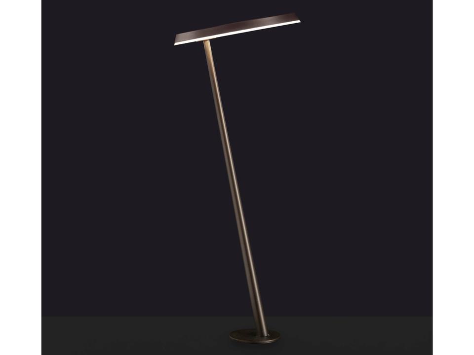 Amanita Outdoor LED Path Light in Indian Brown Metal by Mariana Pellegrino Soto
