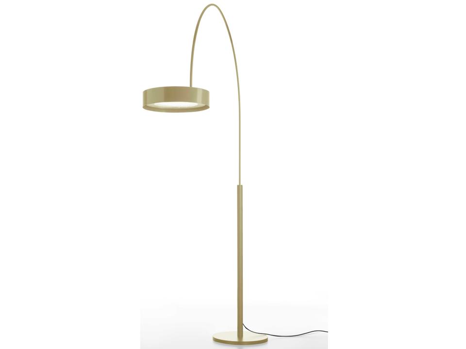 Berlin-Out 1-Light Outdoor Arched Floor Lamp in Ivory