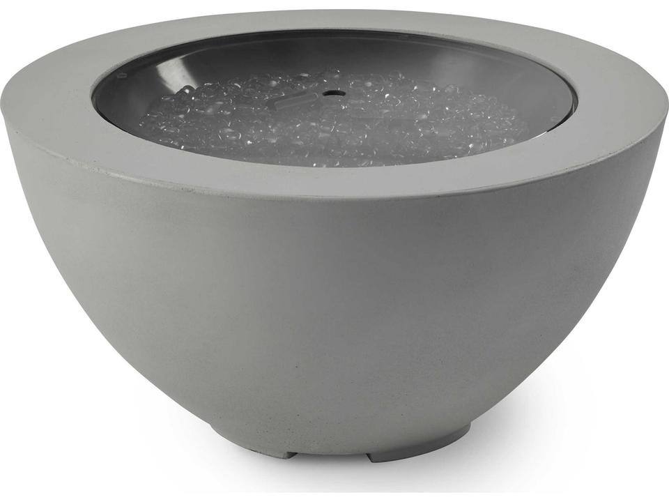 Cove Natural Grey Super Cast Concrete Round Gas Fire Pit