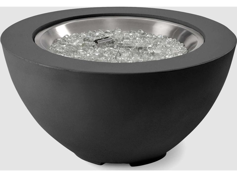 Cove Midnight Mist Cast Aluminum Round Fire Pit Table