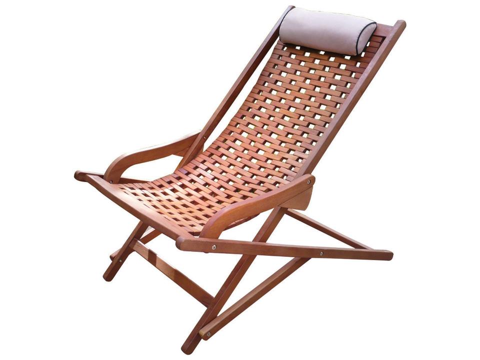 Original Eucalyptus Swing Lounger with Beige Pillow