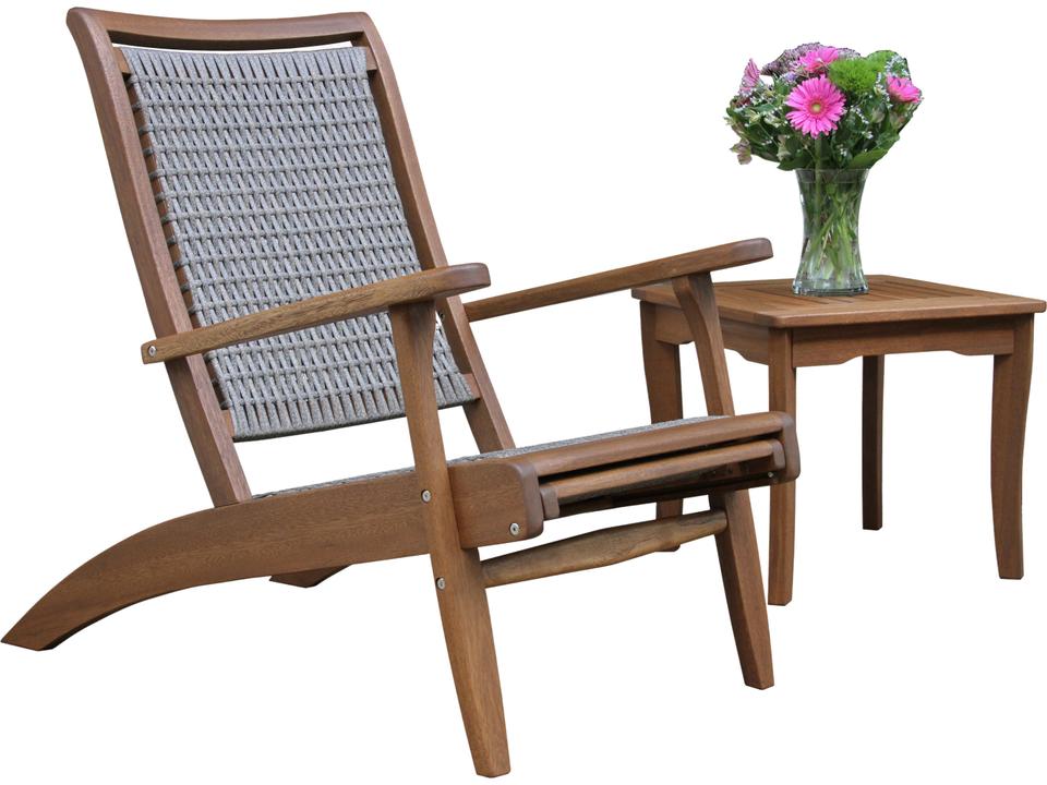 Eucalyptus & Driftwood Grey Wicker Lounge Chair
