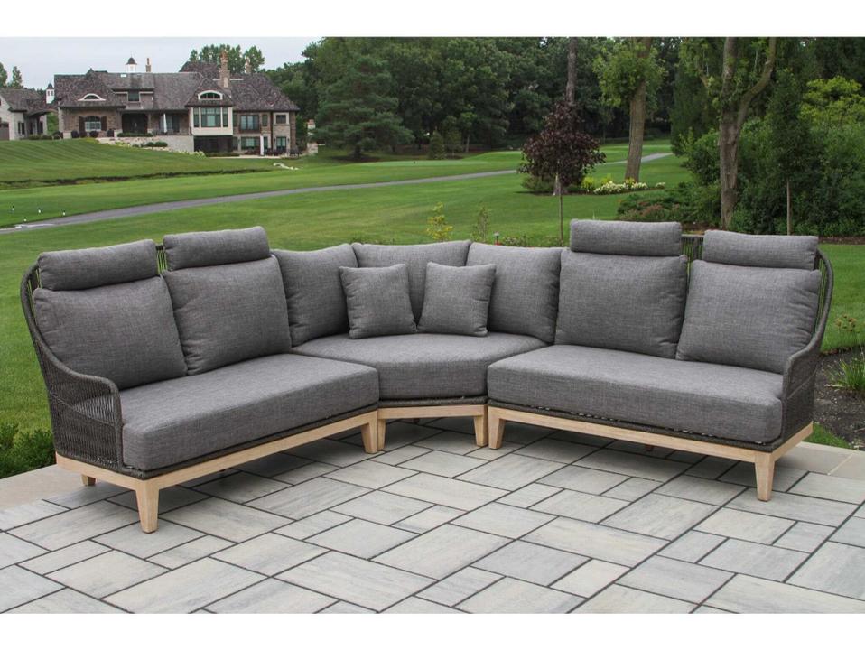 Antique Wash Aluminum Cushion Sofa