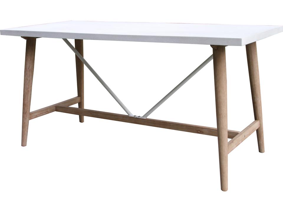 Antique Wash Eucalyptus & Ivory Composite Counter Height Table, 72" x 36"